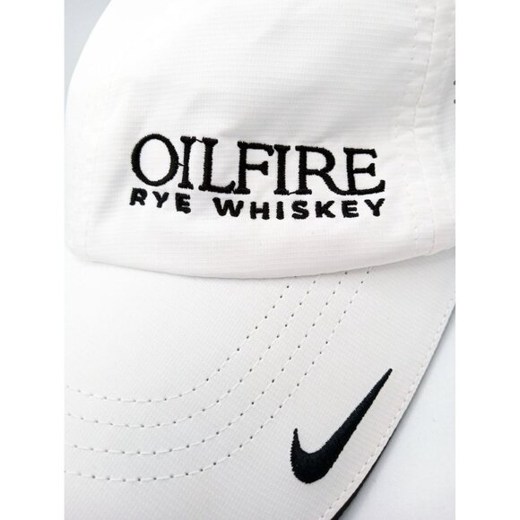 Hat Nike Heritage86 Oilfire Rye Whiskey Golf White Dri-Fit Adult Unisex Adjusts - Picture 3 of 9